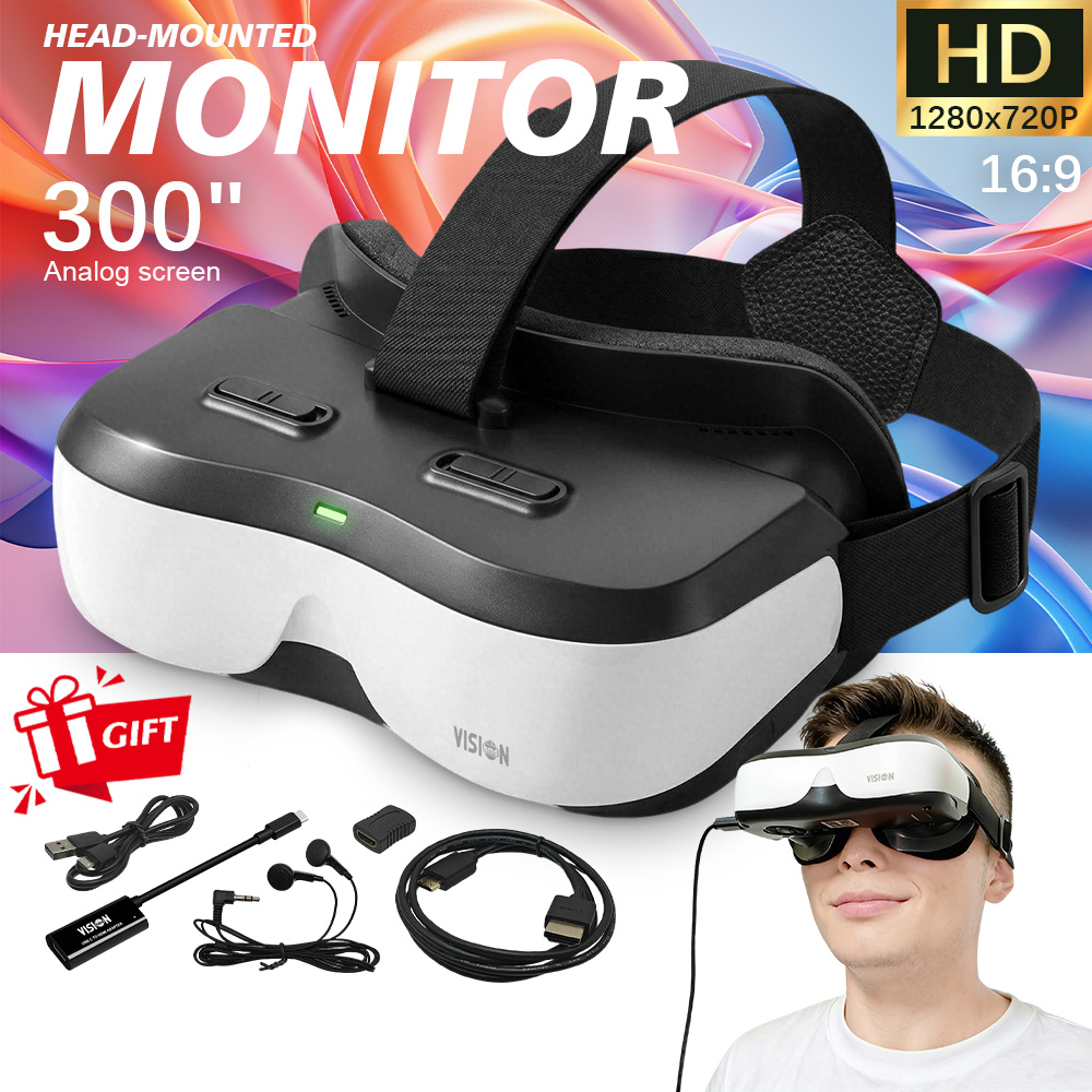 Video Home Cinema - Taşınabilir Baş Üstü Ekran HDMI Type-C,