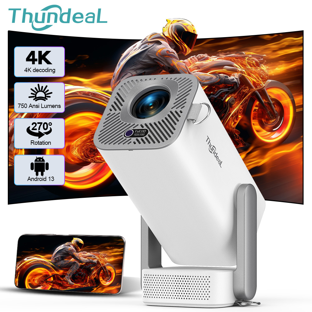 Home Cinema Complet - ThundeaL 4K Android Full HD Projektör