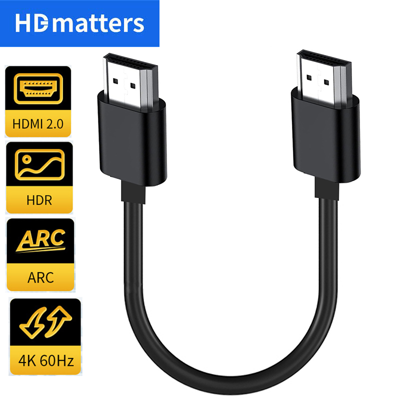 Hdmi Arc Cable - Ultra Kısa HDMI 2.0 Kablo 4K