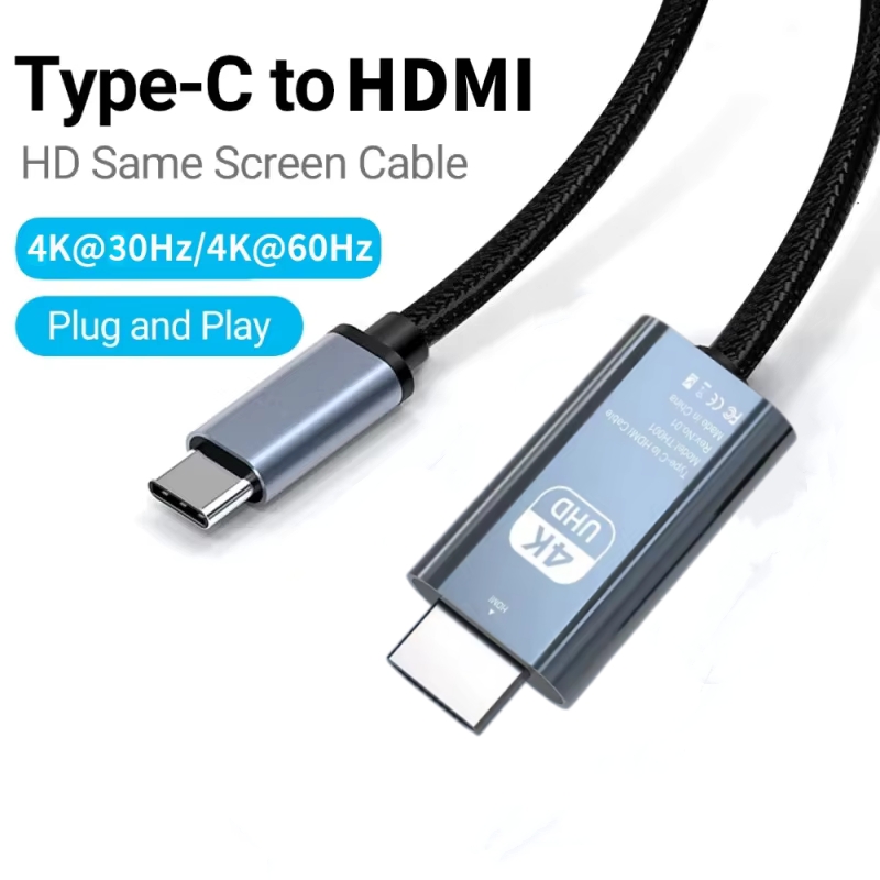 Hdmi Arc Cable - USB C HDMI kablosu 2M/6.6FT 4K