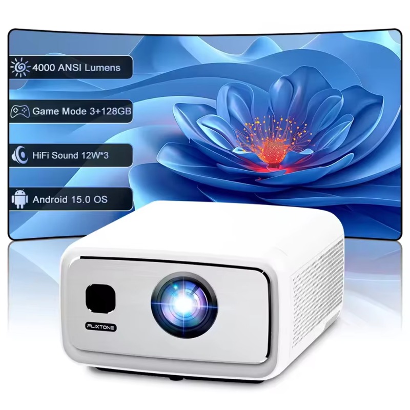 Video Home Cinema - D10S Projektör 4K V660 Çip 3+128G