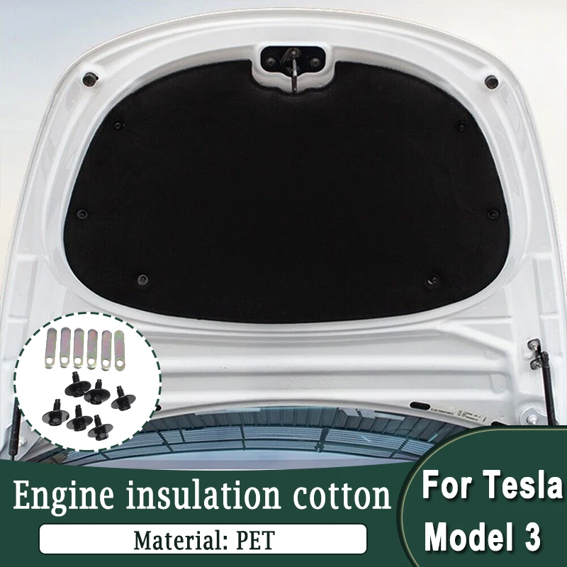 Noise Isolating Pad - Tesla Modeli 3 için Kaput Motor