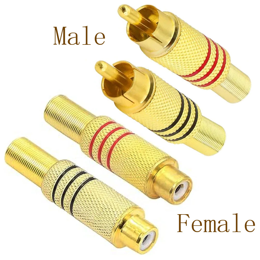 Video Home Cinema - 4 adet RCA fiş altın kaplama