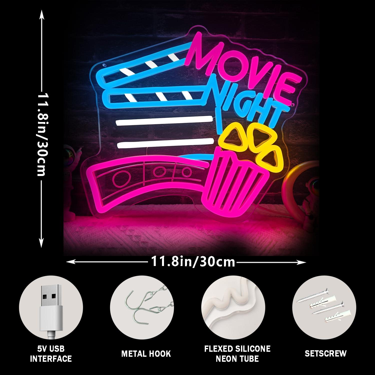 Film Gecesi Neon Tabelası USB  - Home Cinema Wall Lights incelemesi ve fiyatı