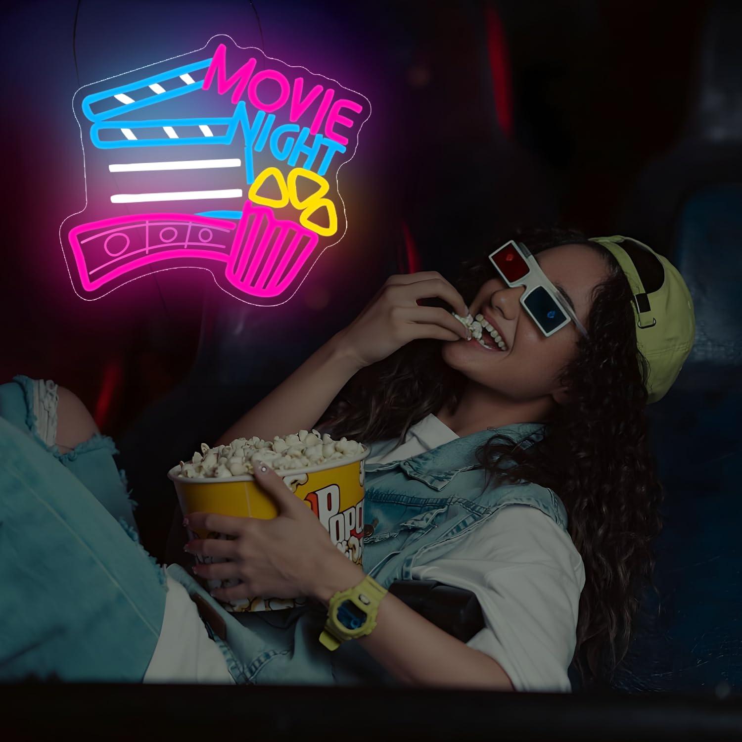 Film Gecesi Neon Tabelası USB  - Home Cinema Wall Lights incelemesi ve fiyatı