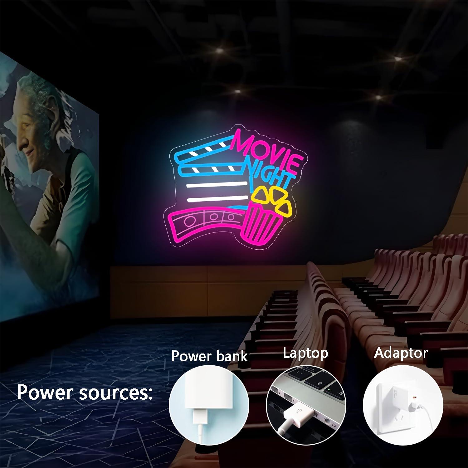 Film Gecesi Neon Tabelası USB  - Home Cinema Wall Lights incelemesi ve fiyatı