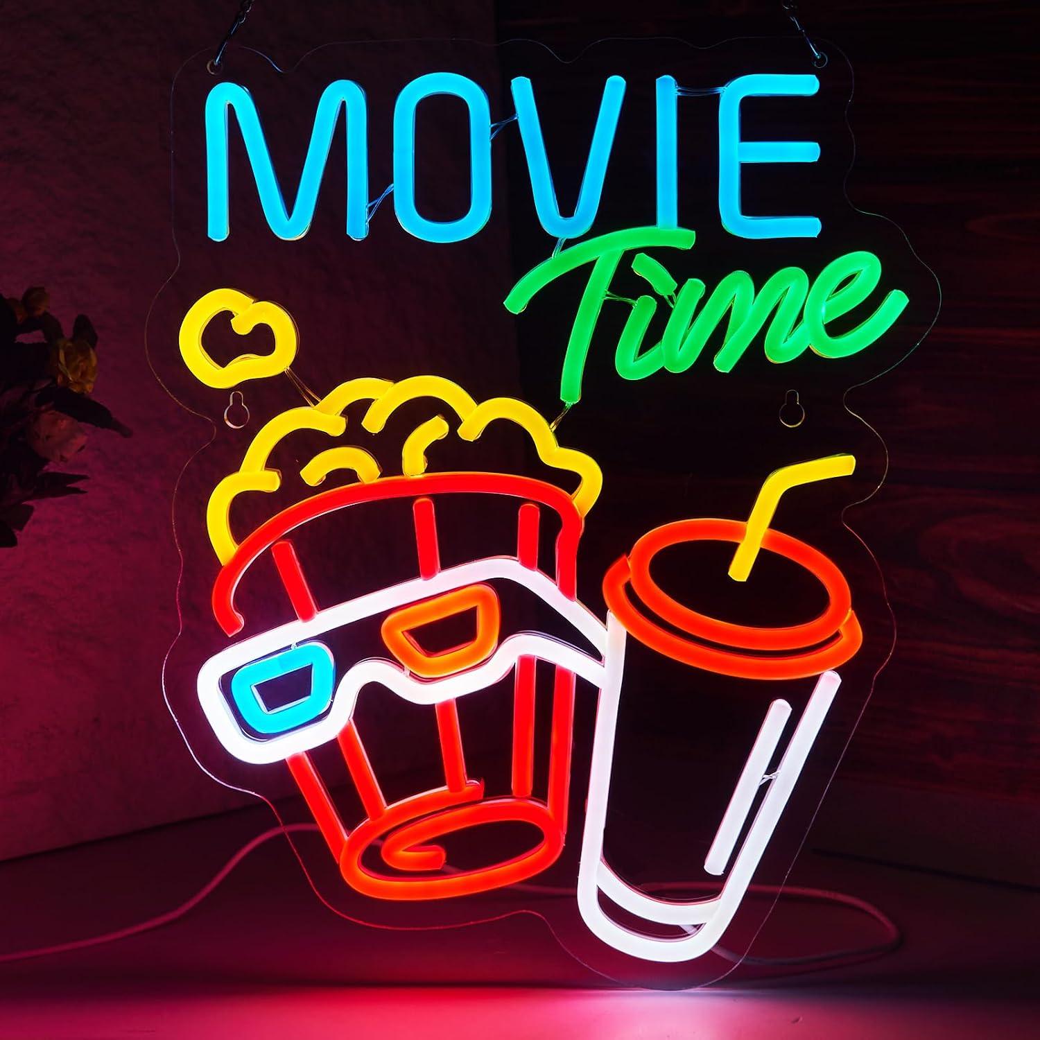 Film Temalı Neon Tabelası, USB - Home Cinema Wall Lights incelemesi ve fiyatı