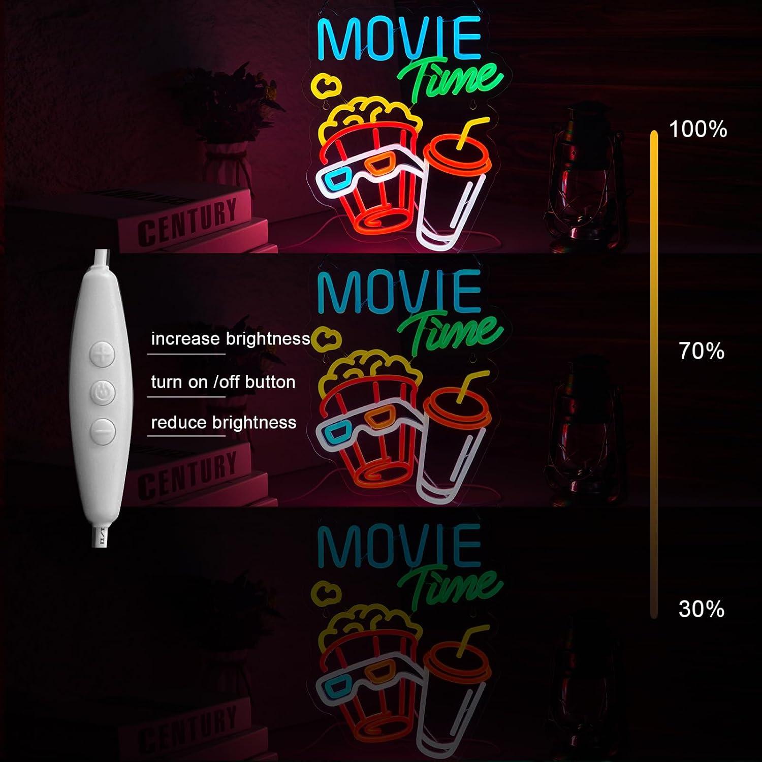 Film Temalı Neon Tabelası, USB - Home Cinema Wall Lights incelemesi ve fiyatı