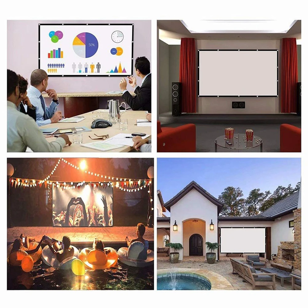 16:9 Basit Projektör Perdesi 6 - Home Cinema Quotes incelemesi ve fiyatı