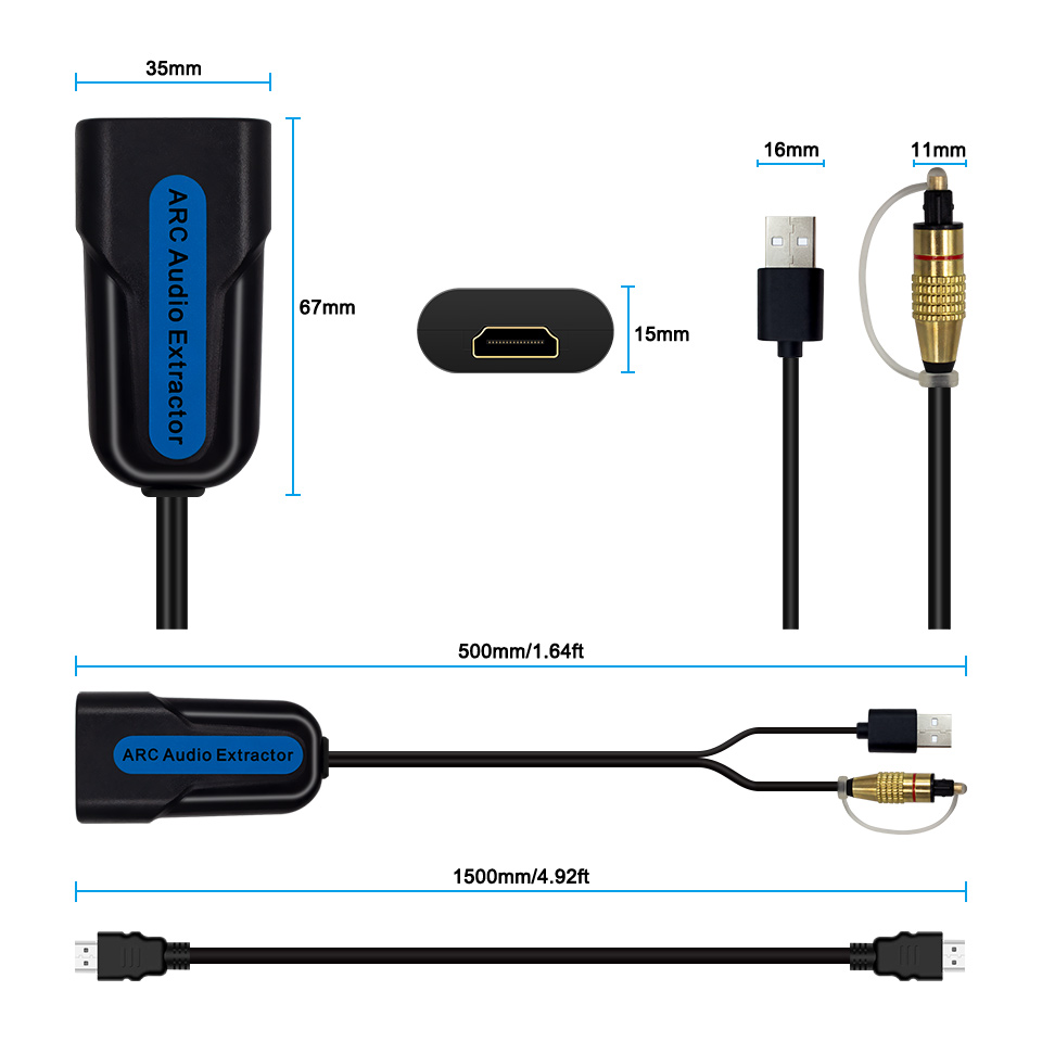 HDMI ARC eARC Ses Çıkarıcı HDM - Hdmi Arc Cable incelemesi ve fiyatı