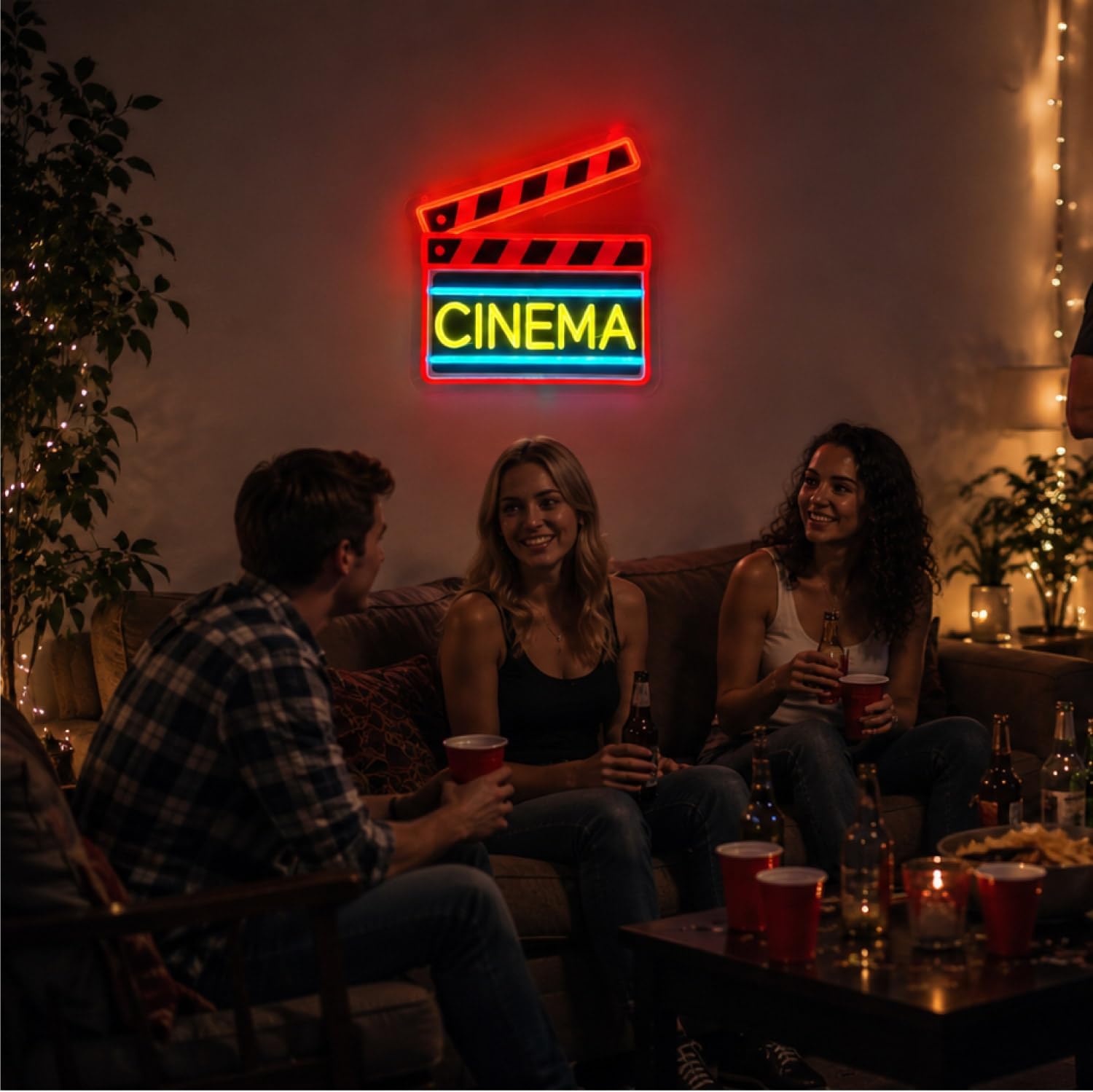 Sinema Klaket Levhası LED Neon - Home Cinema Wall Lights incelemesi ve fiyatı
