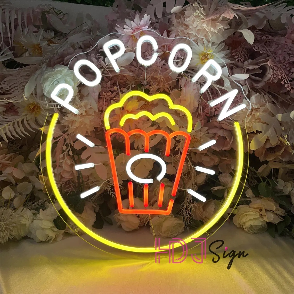 Popcorn LED Neon Tabela, Yemek - Home Cinema Wall Lights incelemesi ve fiyatı