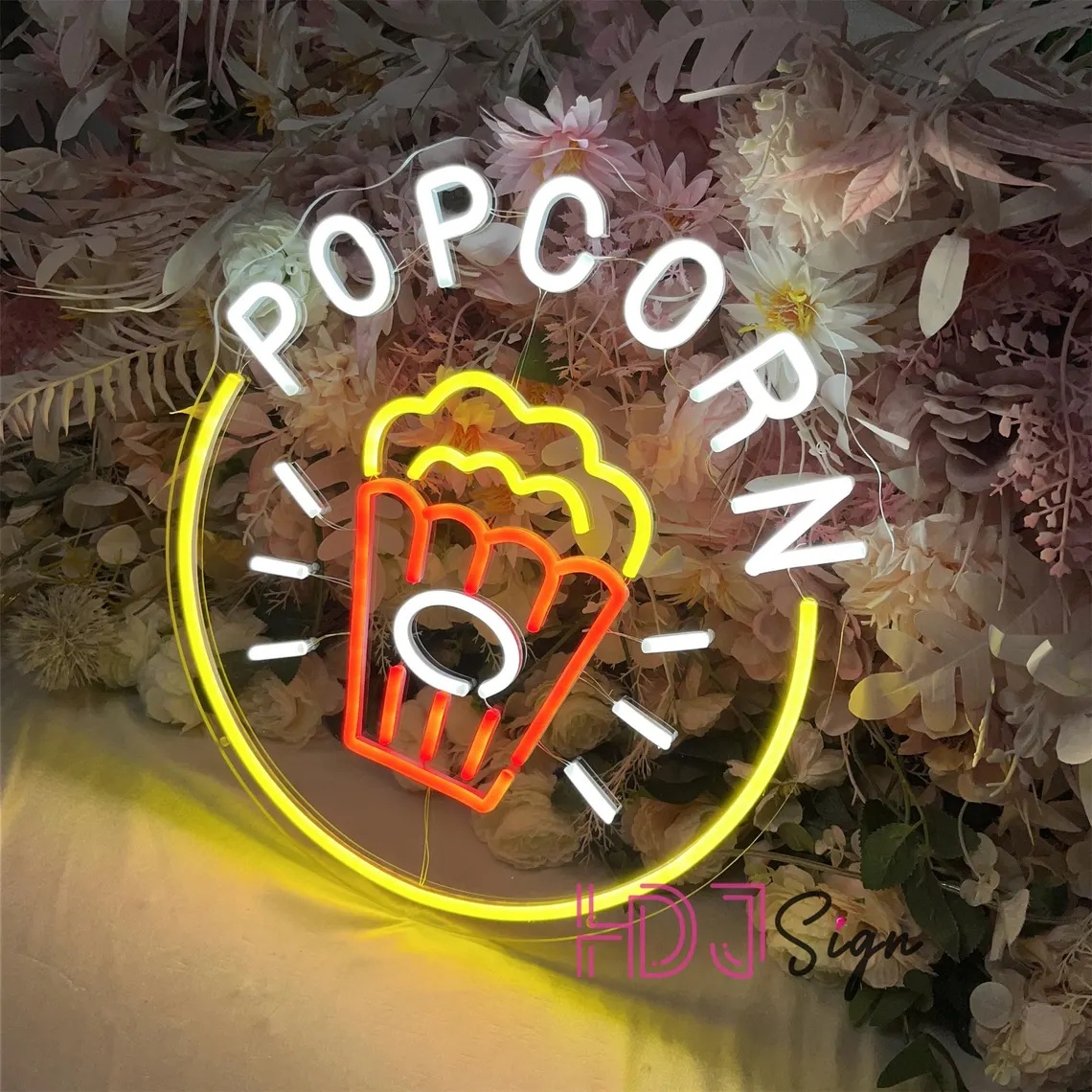 Popcorn LED Neon Tabela, Yemek - Home Cinema Wall Lights incelemesi ve fiyatı