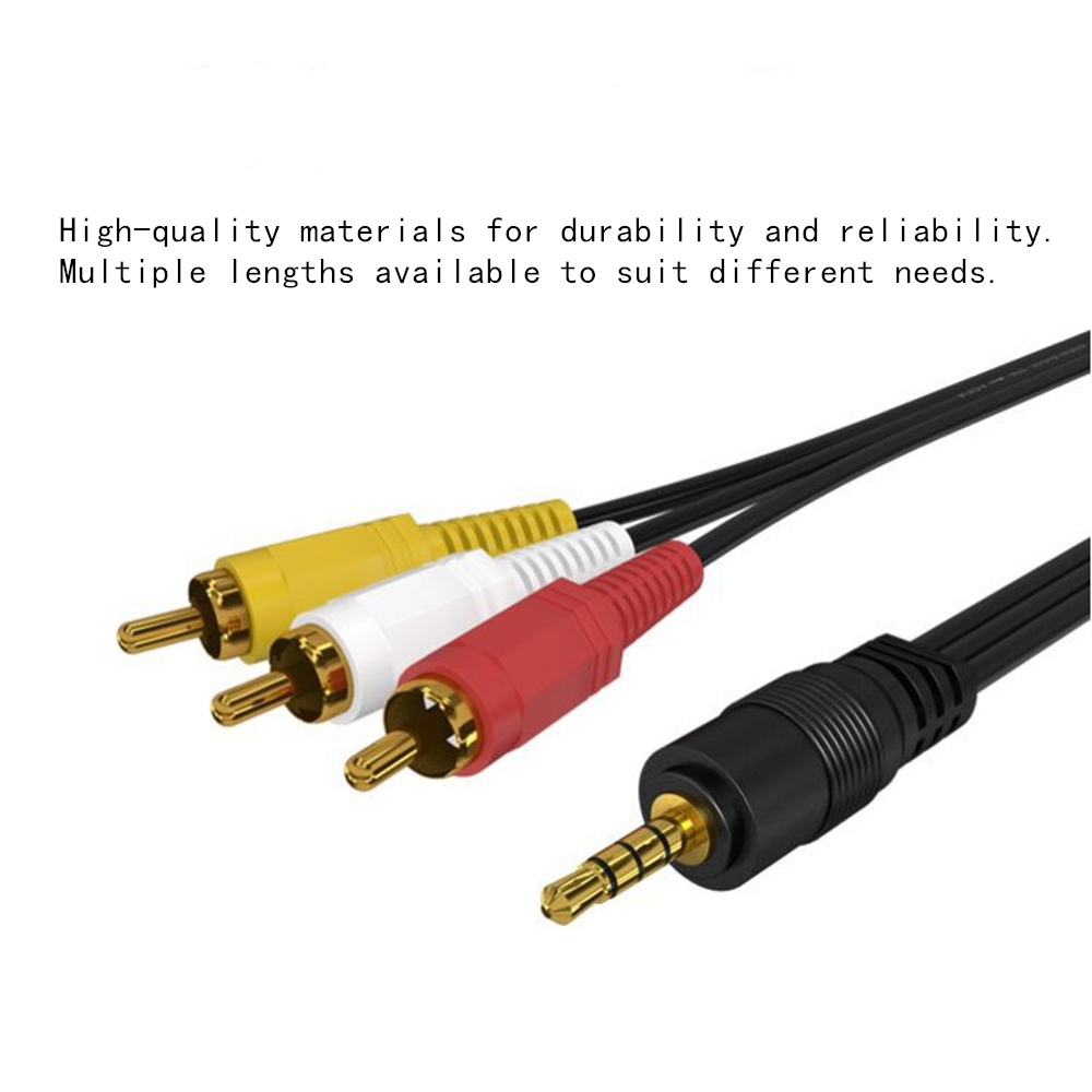 3.5mm 3 RCA Ses Video Kablosu  - Video Home Cinema incelemesi ve fiyatı