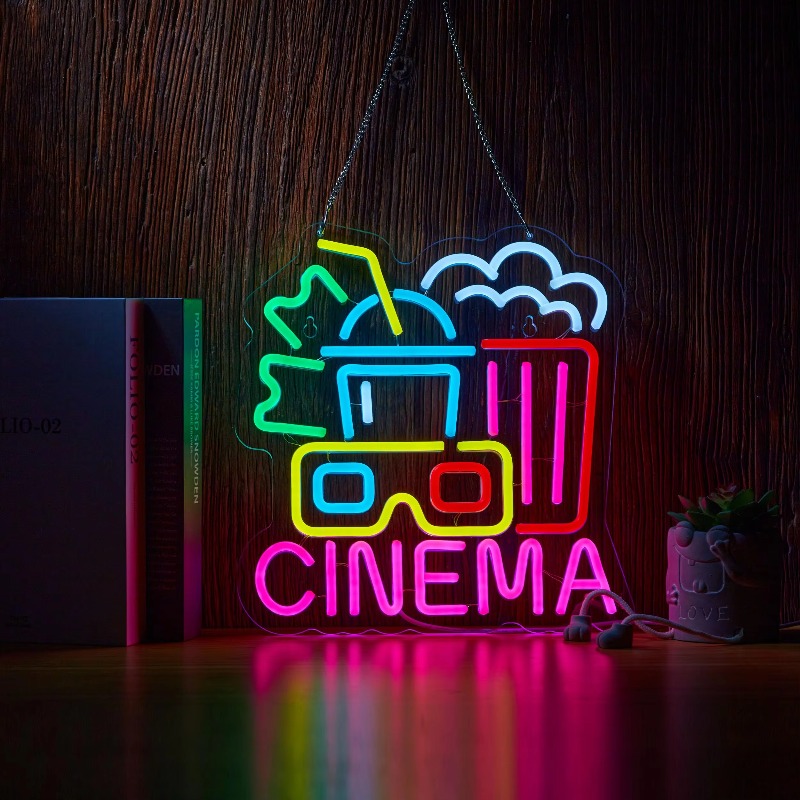 Sinema Neon Tabelası, Film Saa - Home Cinema Wall Lights incelemesi ve fiyatı