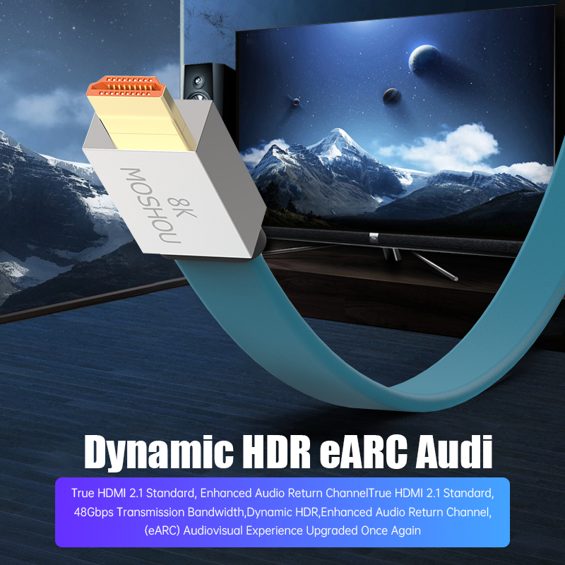 MOSHOU HDMI 2.1 Kablosu 48Gbps - Hdmi Arc Cable incelemesi ve fiyatı