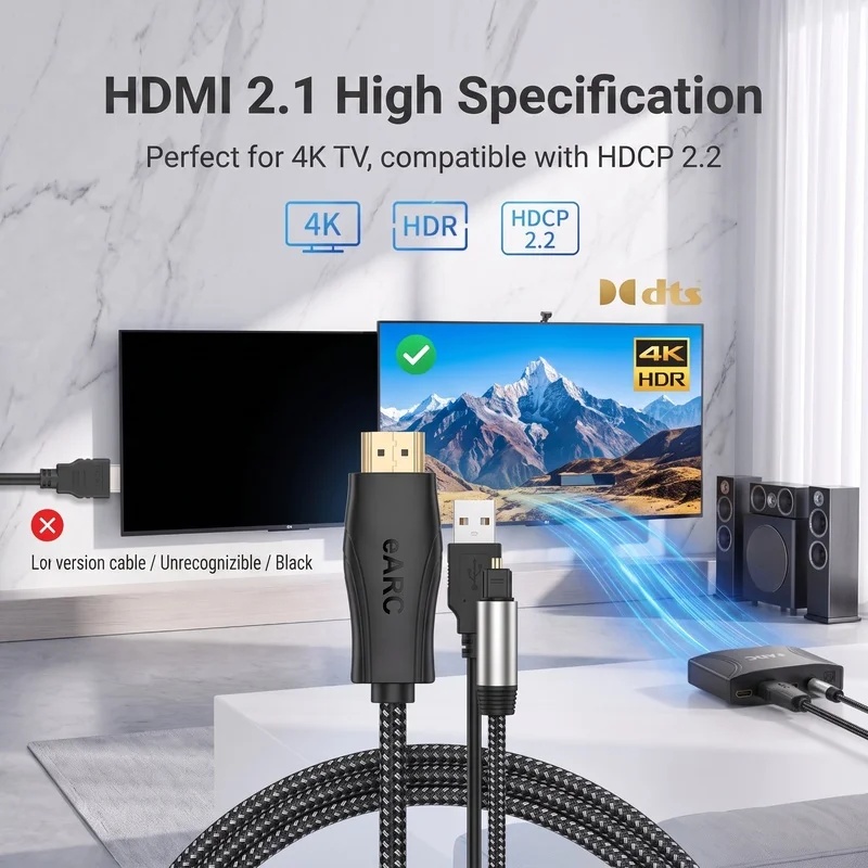 HDMI EARC ARC - Optik SPDIF Se - Hdmi Arc Cable incelemesi ve fiyatı