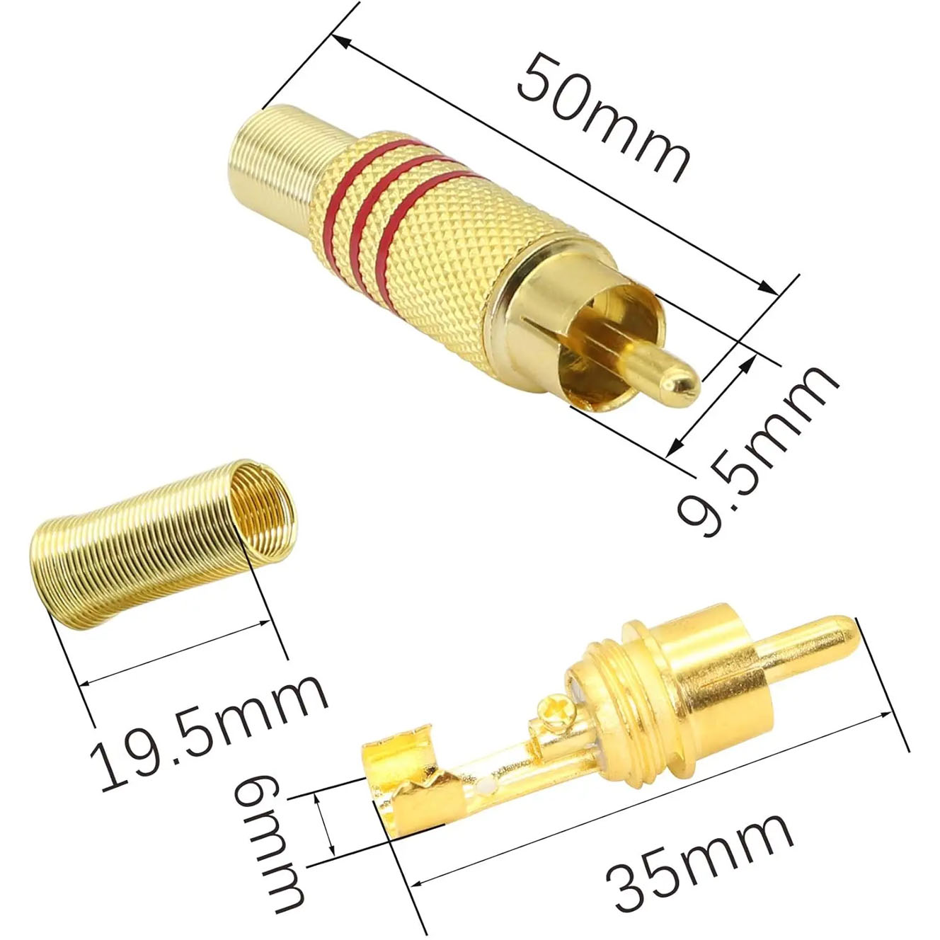 4 adet RCA fiş altın kaplama l - Video Home Cinema incelemesi ve fiyatı