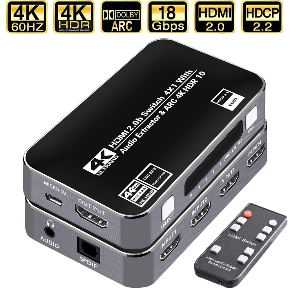 60Hz 4K HDMI Anahtarlayıcı HDR - Hdmi Arc Cable incelemesi ve fiyatı